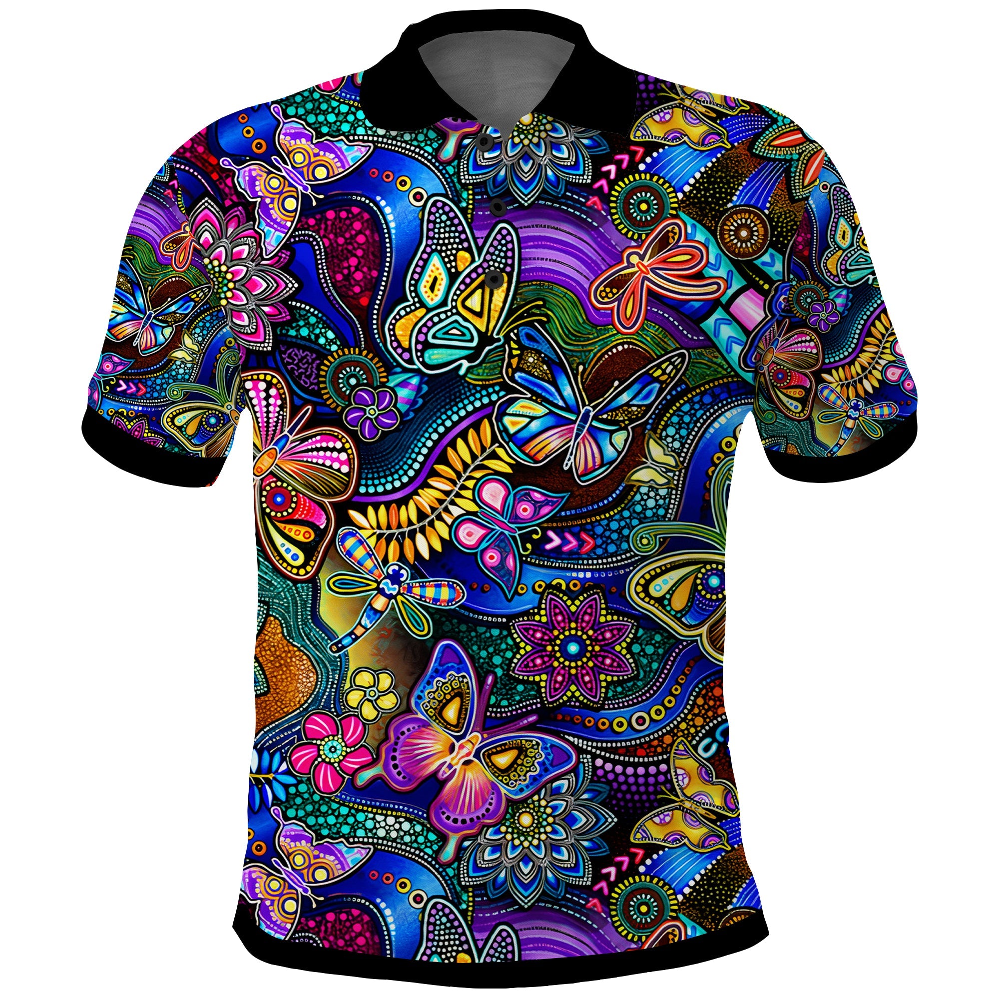 custom-personalised-aussie-animal-aboriginal-art-polo-shirt-special-ver02