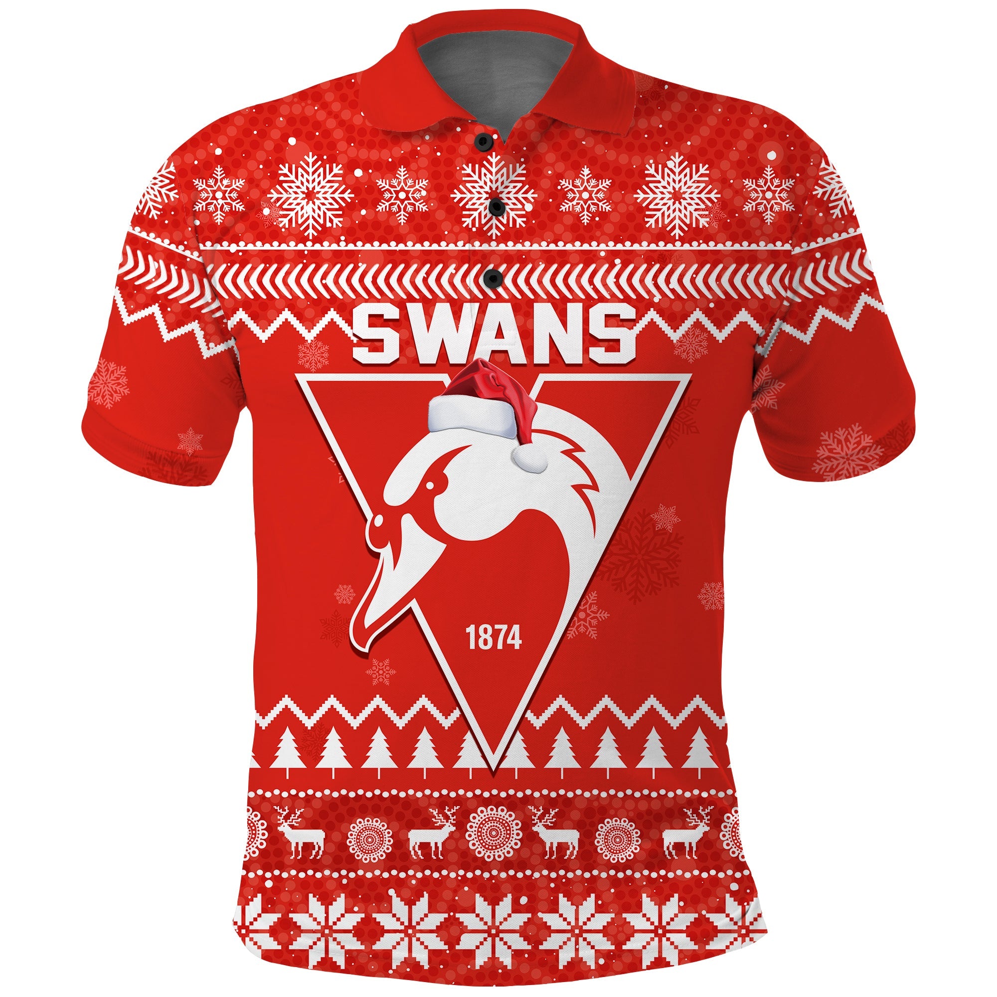 custom-personalised-swans-football-christmas-polo-shirt-sydney-indigenous-merry-xmas