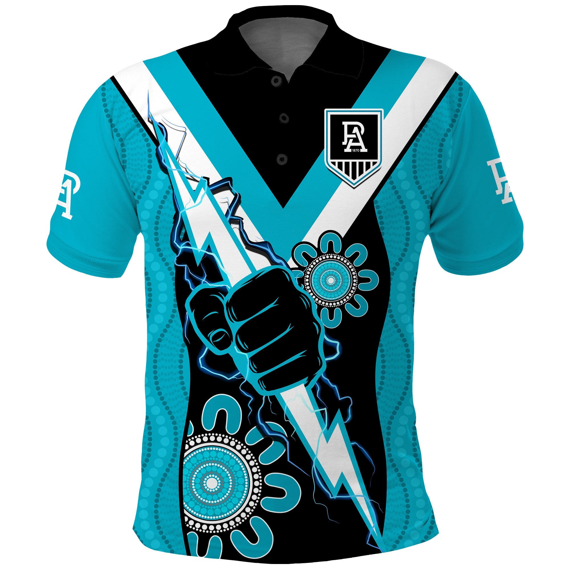 port-adelaide-football-polo-shirt-power-thunder-hand-mix-aboriginal-dynamic