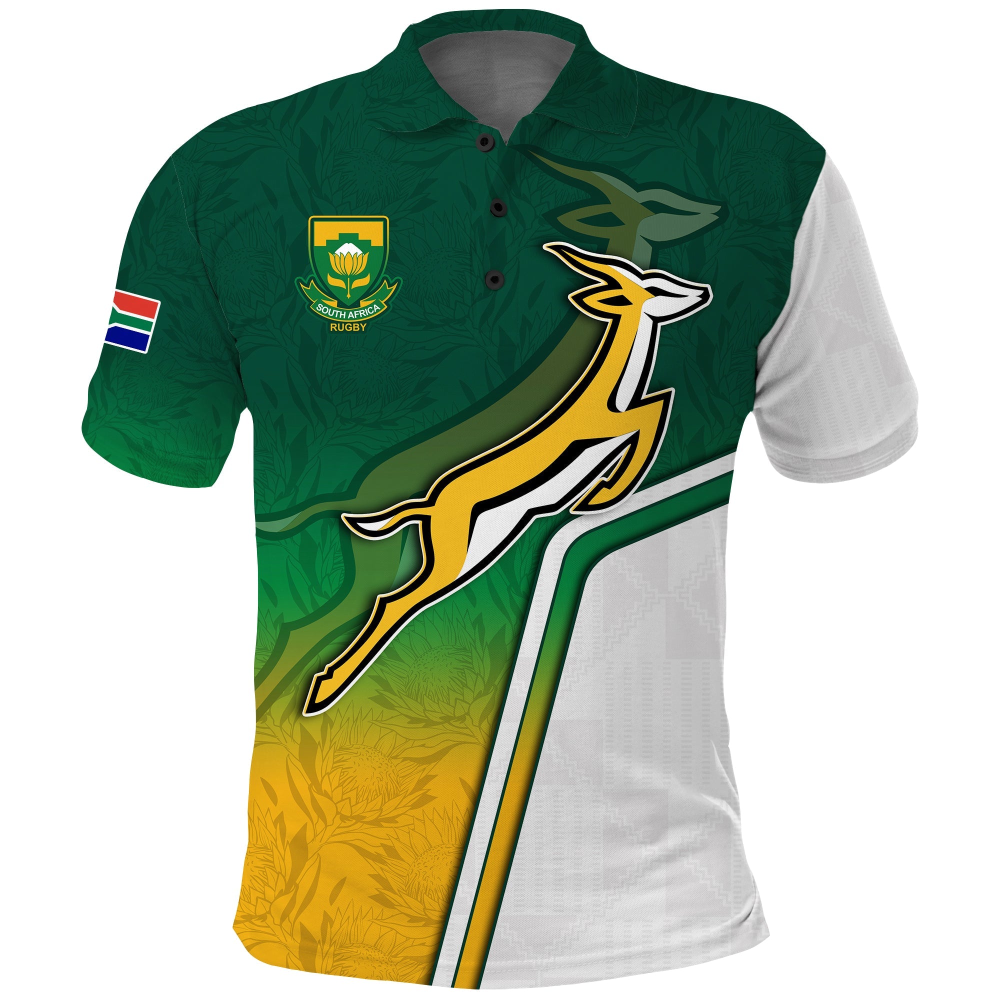 custom-text-and-number-south-africa-rugby-polo-shirt-protea-flower-springboks-go-bokke