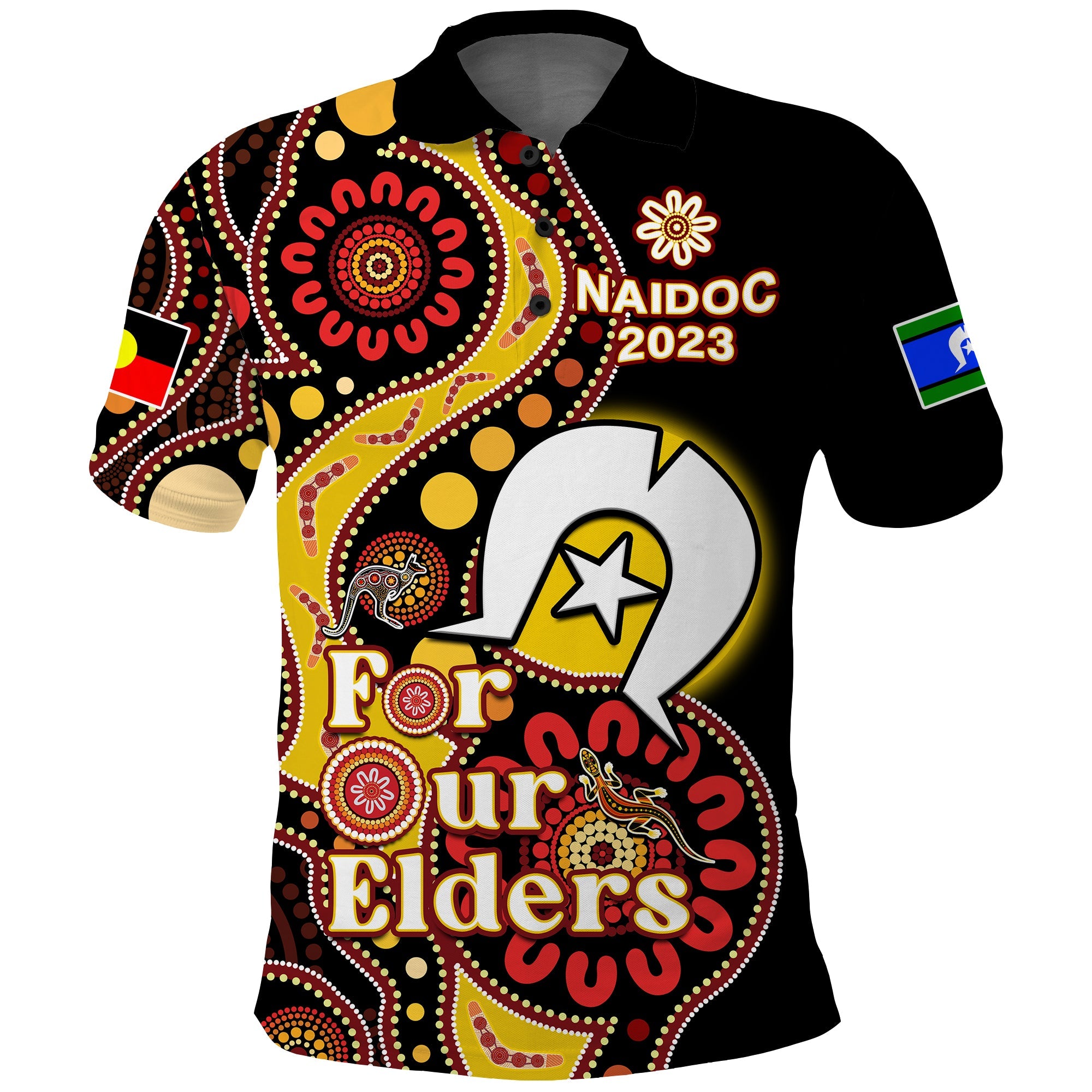 custom-text-and-number-australia-naidoc-week-2023-polo-shirt-indigenous-for-our-elders