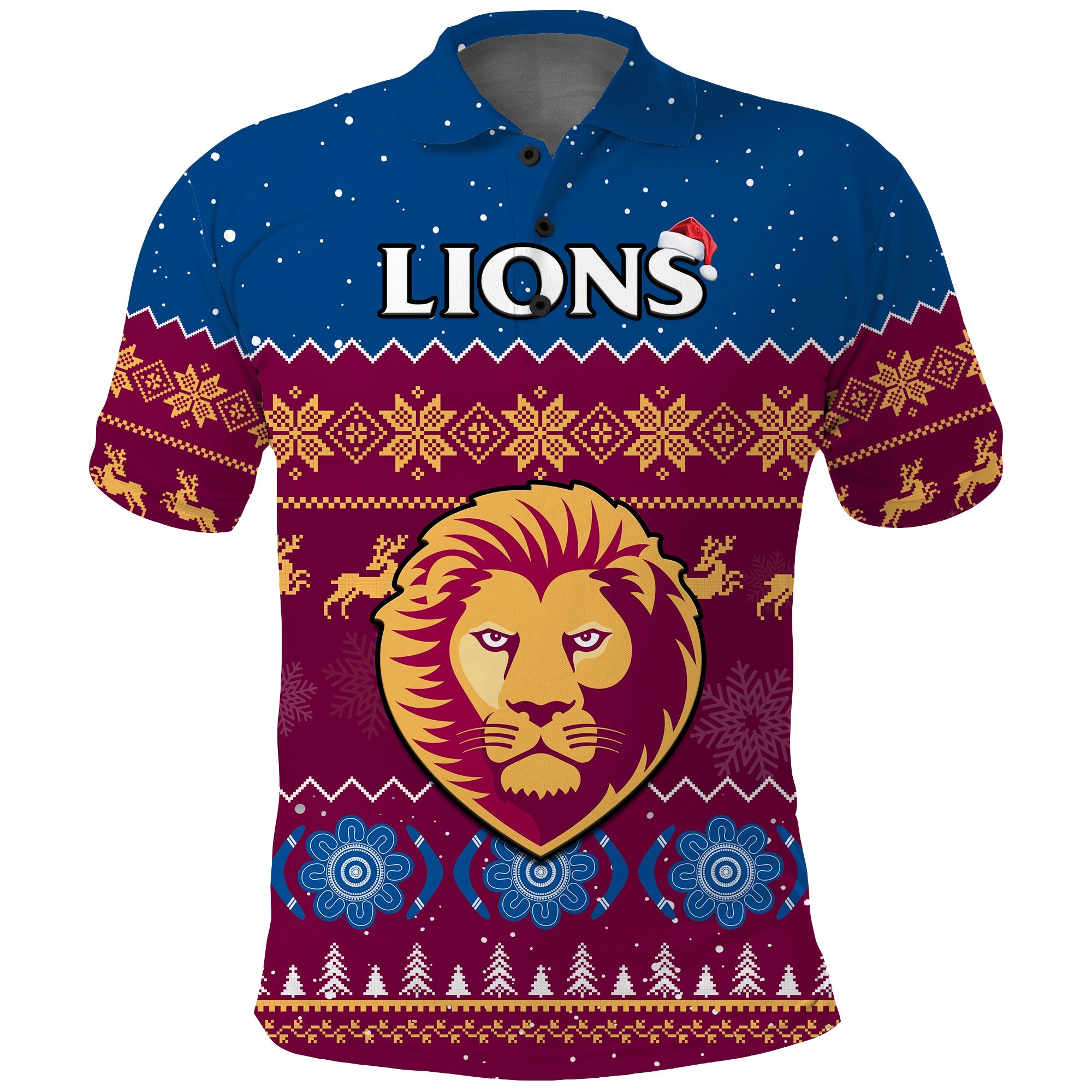 brisbane-football-polo-shirt-lions-indigenous-merry-christmas