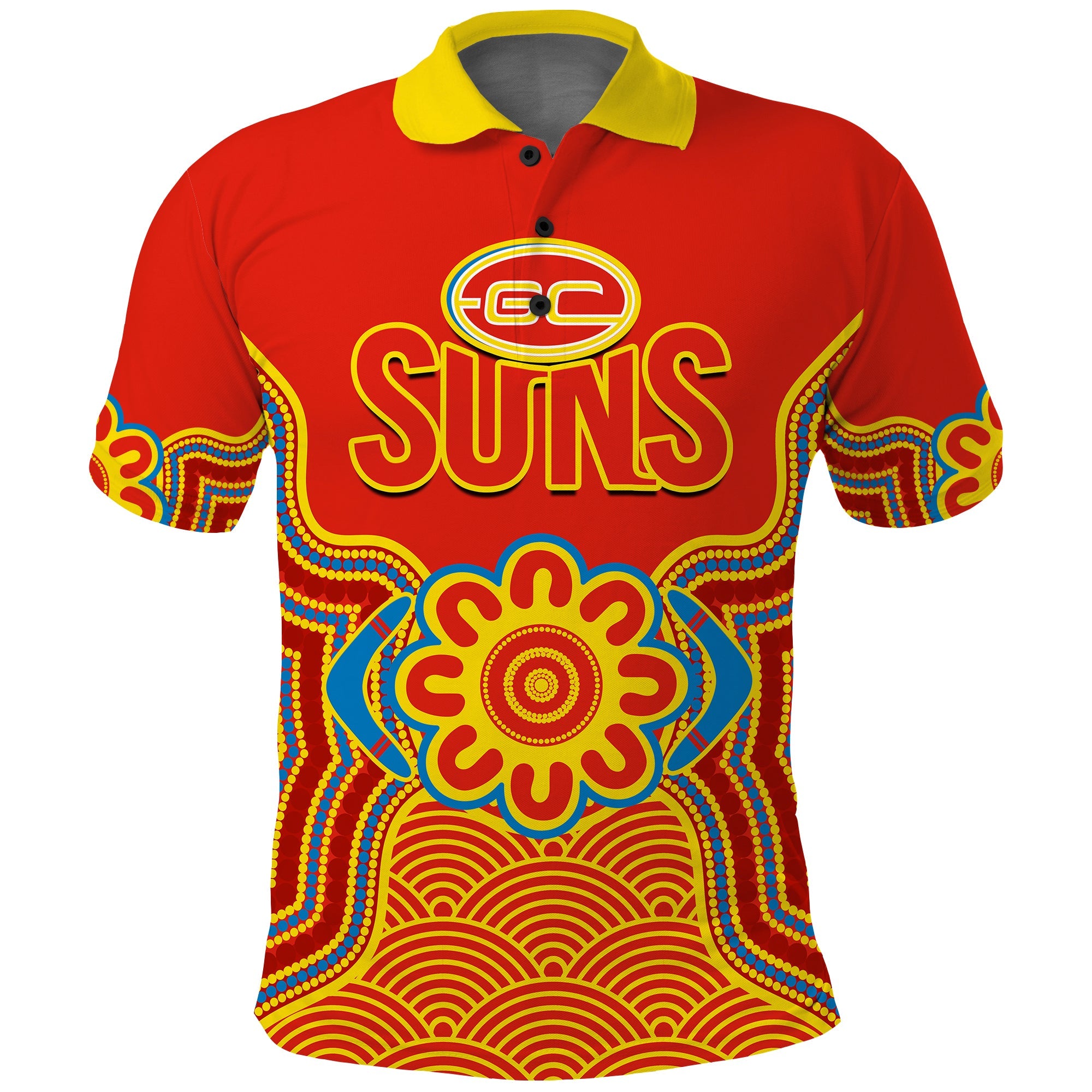 gold-coast-football-polo-shirt-suns-indigenous-pattern