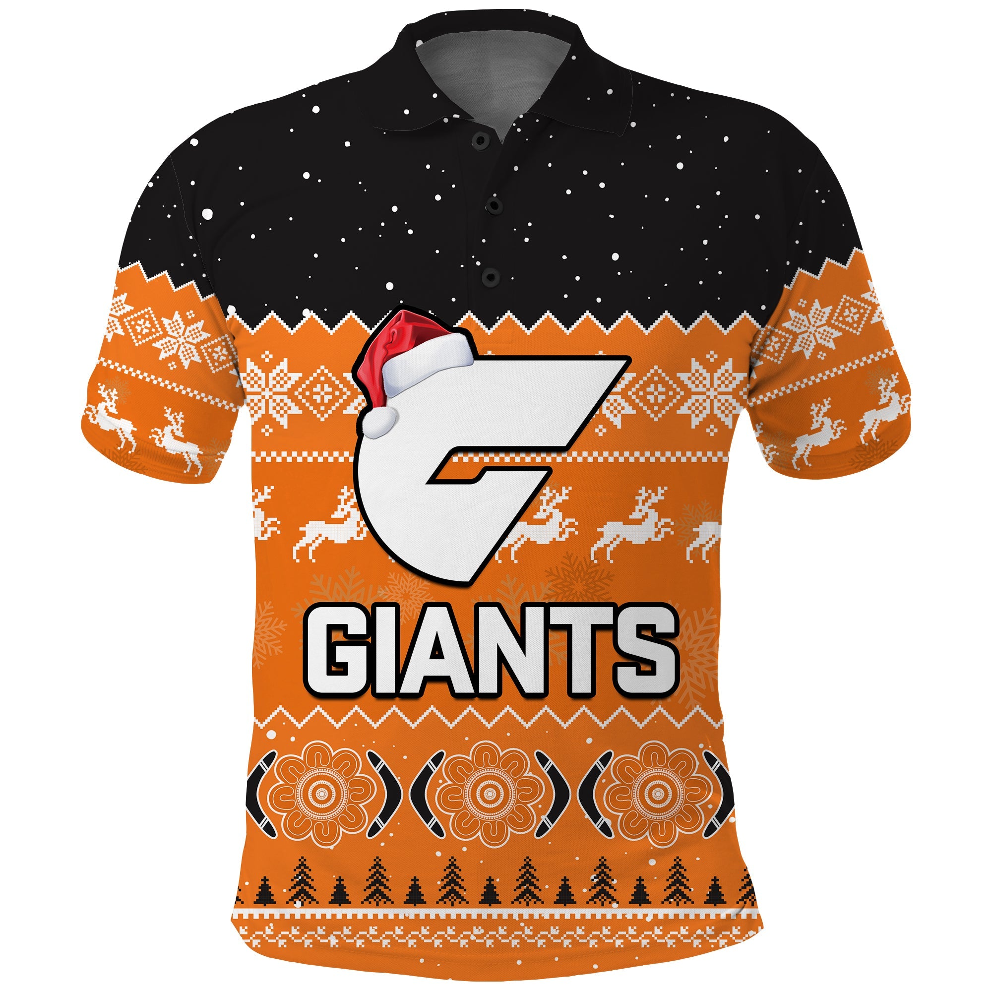 custom-personalised-greater-western-sydney-football-polo-shirt-giants-aboriginal-merry-christmas