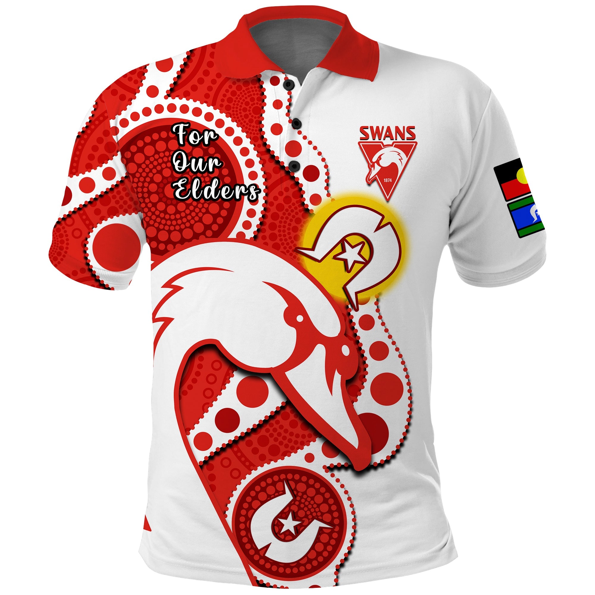 swans-football-naidoc-2023-polo-shirt-sydney-for-our-elders-indigenous-art