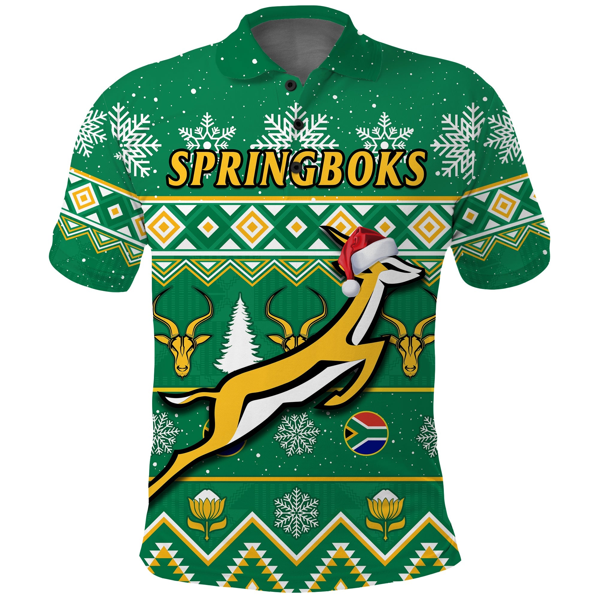 custom-personalised-south-africa-rugby-christmas-polo-shirt-springboks-geseende-kersfees