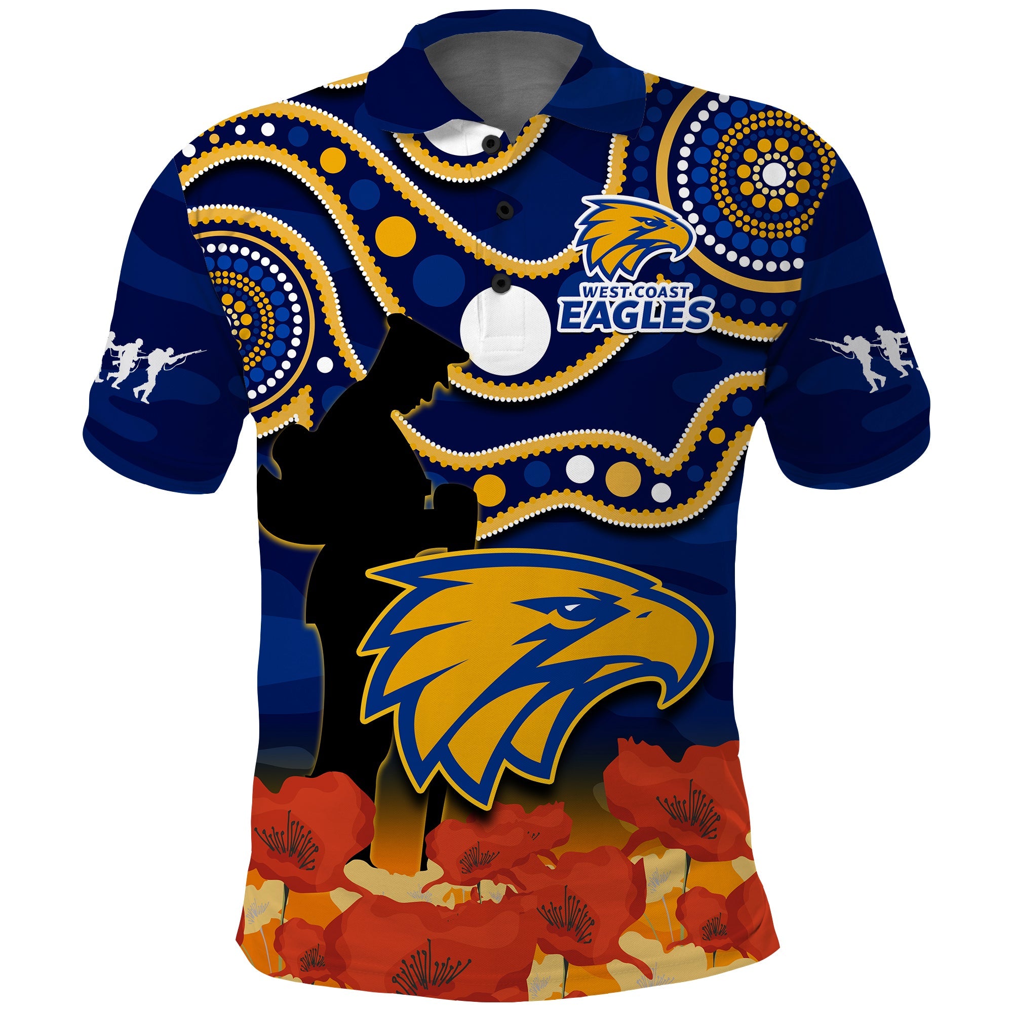 eagles-football-anzac-2023-polo-shirt-west-coast-indigenous-mix-poppy-camouflage