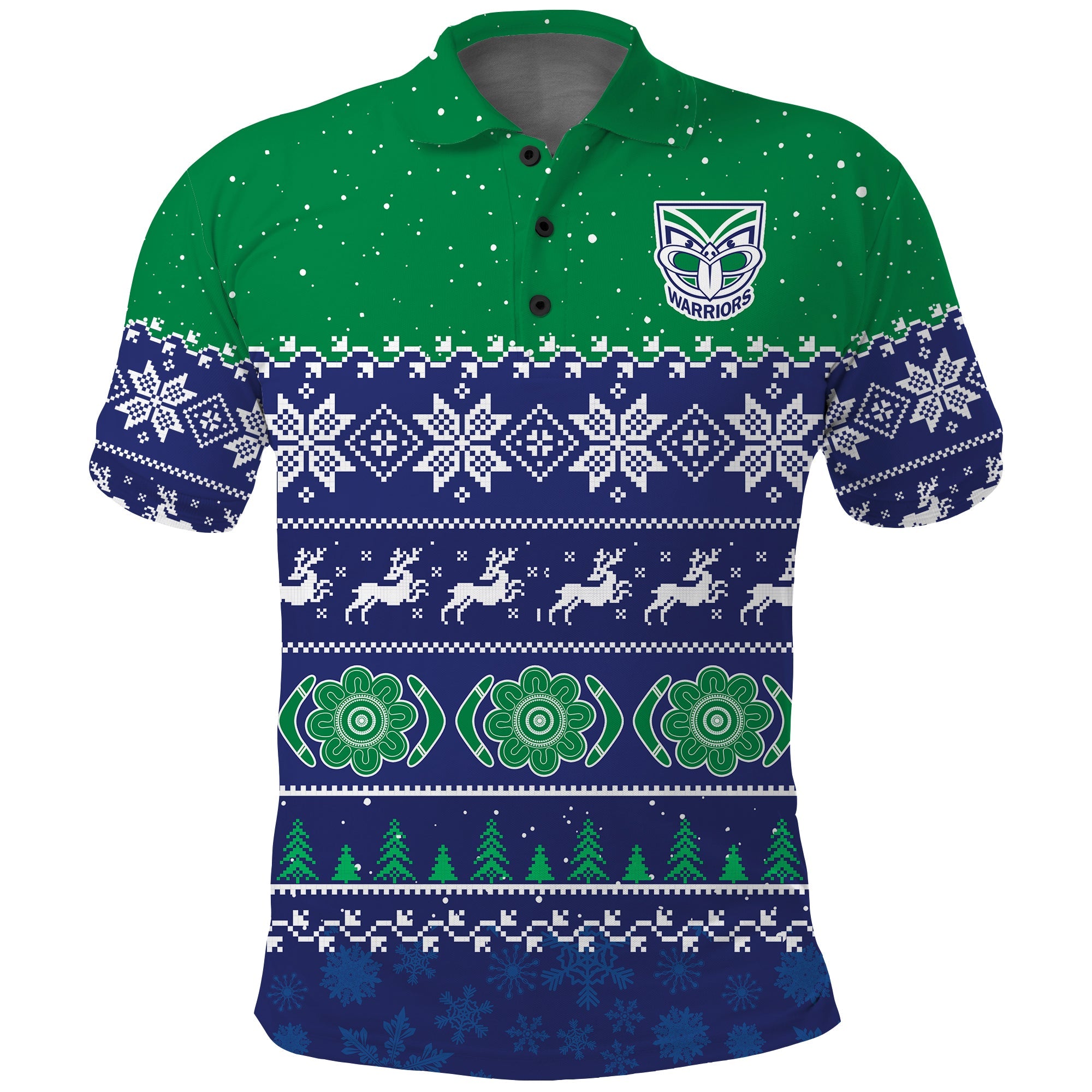 warriors-rugby-polo-shirt-new-zealand-indigenous-merry-christmas