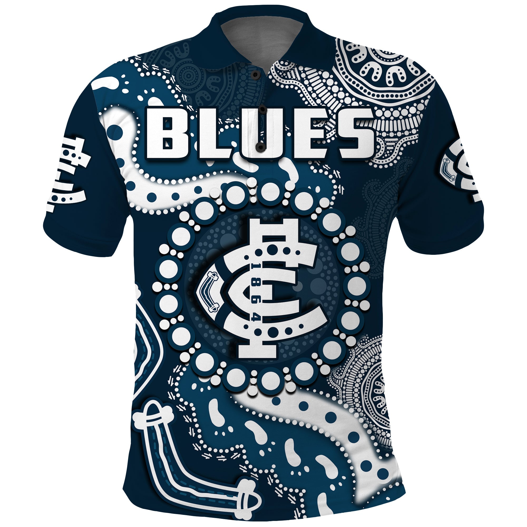 carlton-football-polo-shirt-blues-1864-boomerang-indigenous-artsy