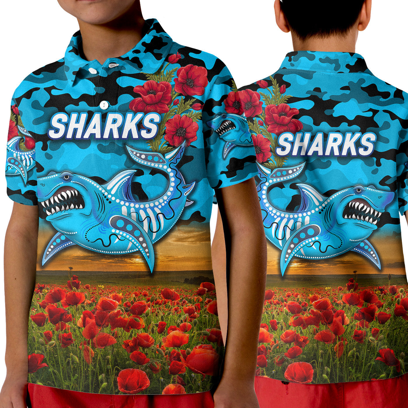 sharks-anzac-polo-shirt-poppy-flowers-vibes