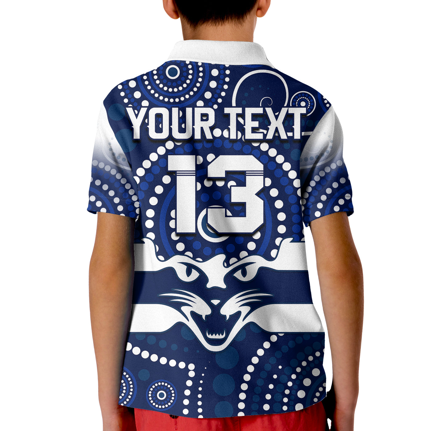 custom-text-and-number-cats-football-polo-shirt-aboriginal-australian-premiers-2022-proud-geelong-cartoon