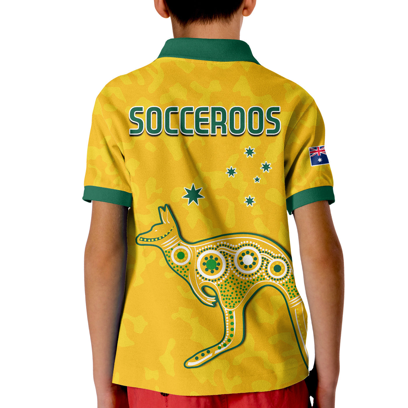 australia-soccer-polo-shirt-kid-world-cup-football-2022-socceroos-with-kangaroos