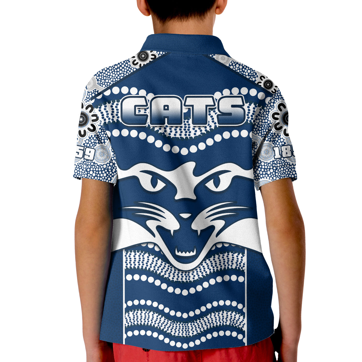 cats-football-polo-shirt-kid-geelong-1859-indigenous-sporty-version