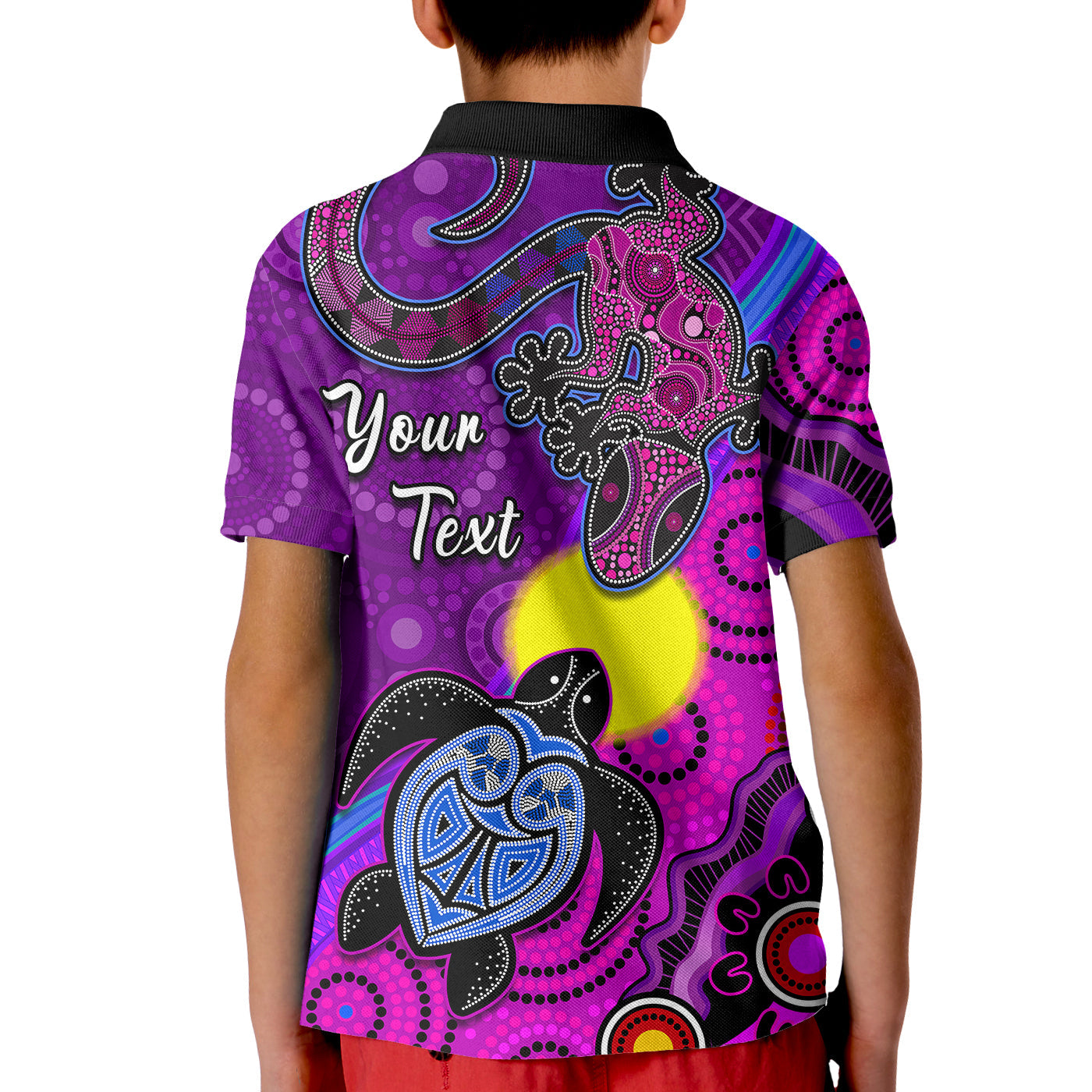 custom-personalised-australia-lizard-and-turtle-polo-shirt-aboriginal-art-beautiful-life