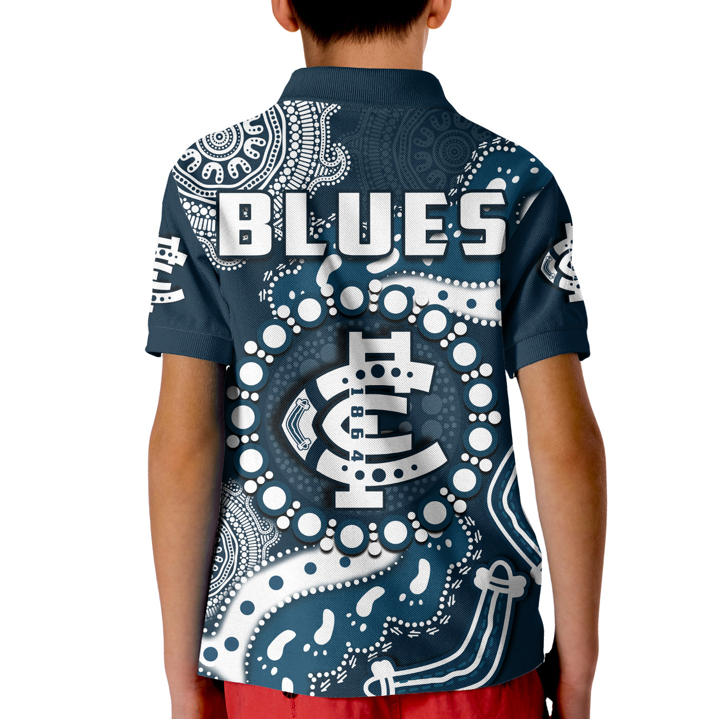 carlton-football-polo-shirt-kid-blues-1864-boomerang-indigenous-artsy