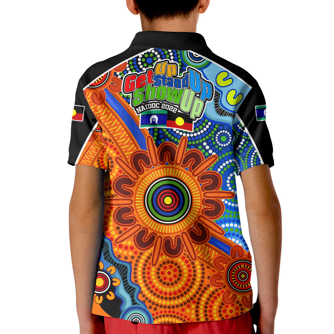 naidoc-week-2022-polo-shirt-kid-aboriginal-and-torres-strait-islander-together