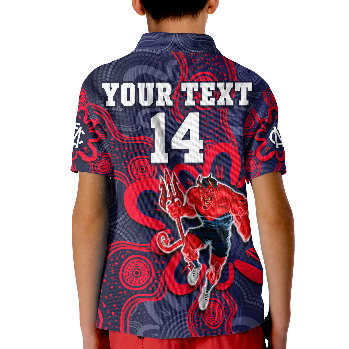 custom-text-and-number-demons-football-2022-polo-shirt-australian-aboriginal-dot-painting