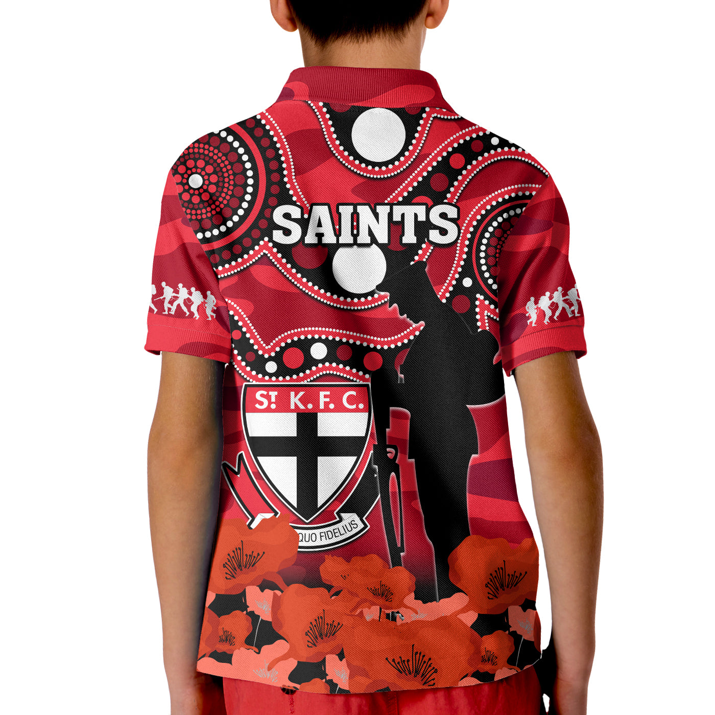 st-kilda-football-anzac-2023-polo-shirt-kid-saints-aboriginal-mix-poppy-camouflage