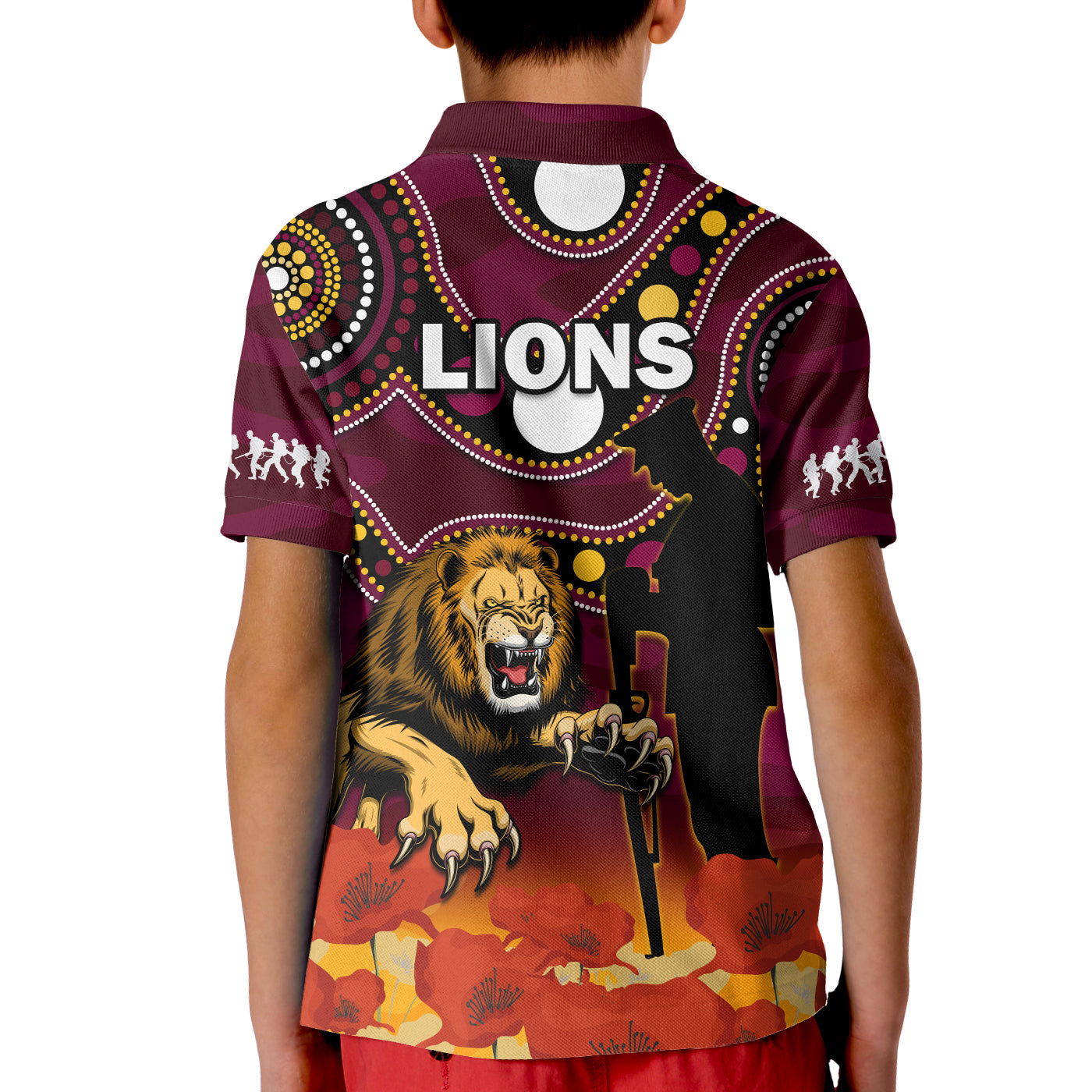 brisbane-lions-football-anzac-2023-polo-shirt-aboriginal-mix-poppy-camouflage