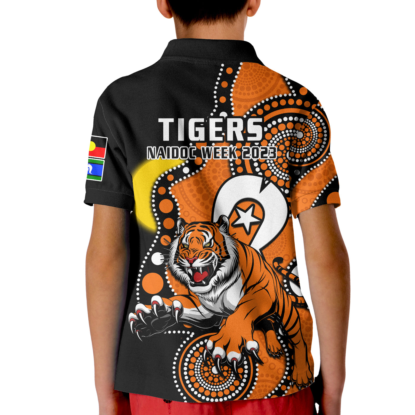 wests-tigers-rugby-naidoc-2023-polo-shirt-for-our-elders-indigenous-art