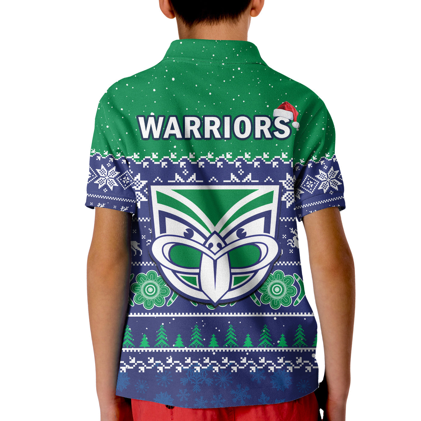 warriors-rugby-polo-shirt-new-zealand-indigenous-merry-christmas