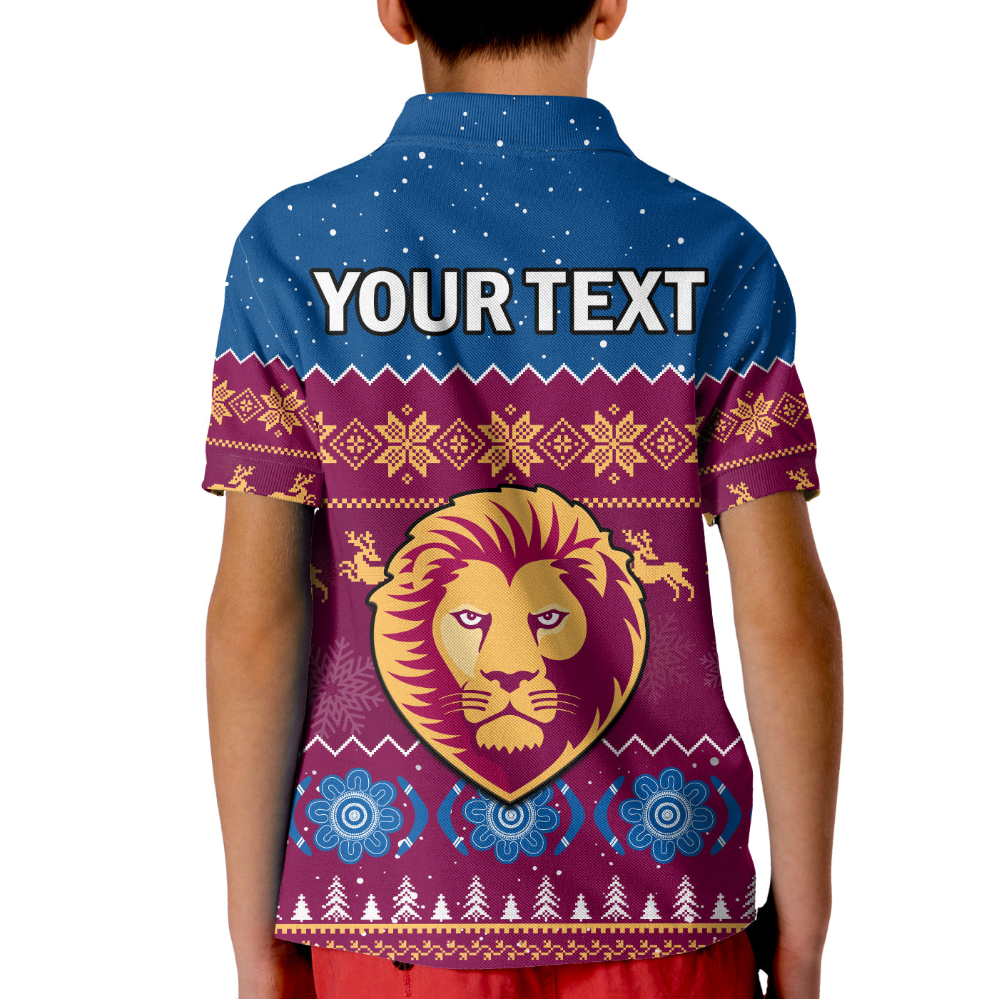 custom-personalised-brisbane-football-polo-shirt-kid-lions-indigenous-merry-christmas