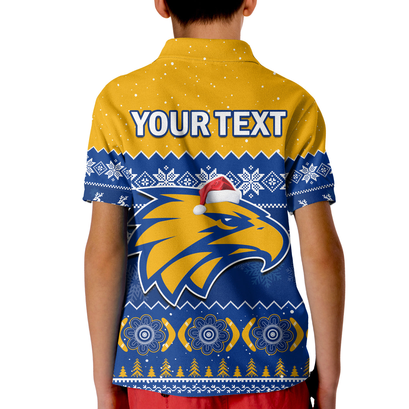 custom-personalised-west-coast-football-polo-shirt-eagles-indigenous-merry-christmas