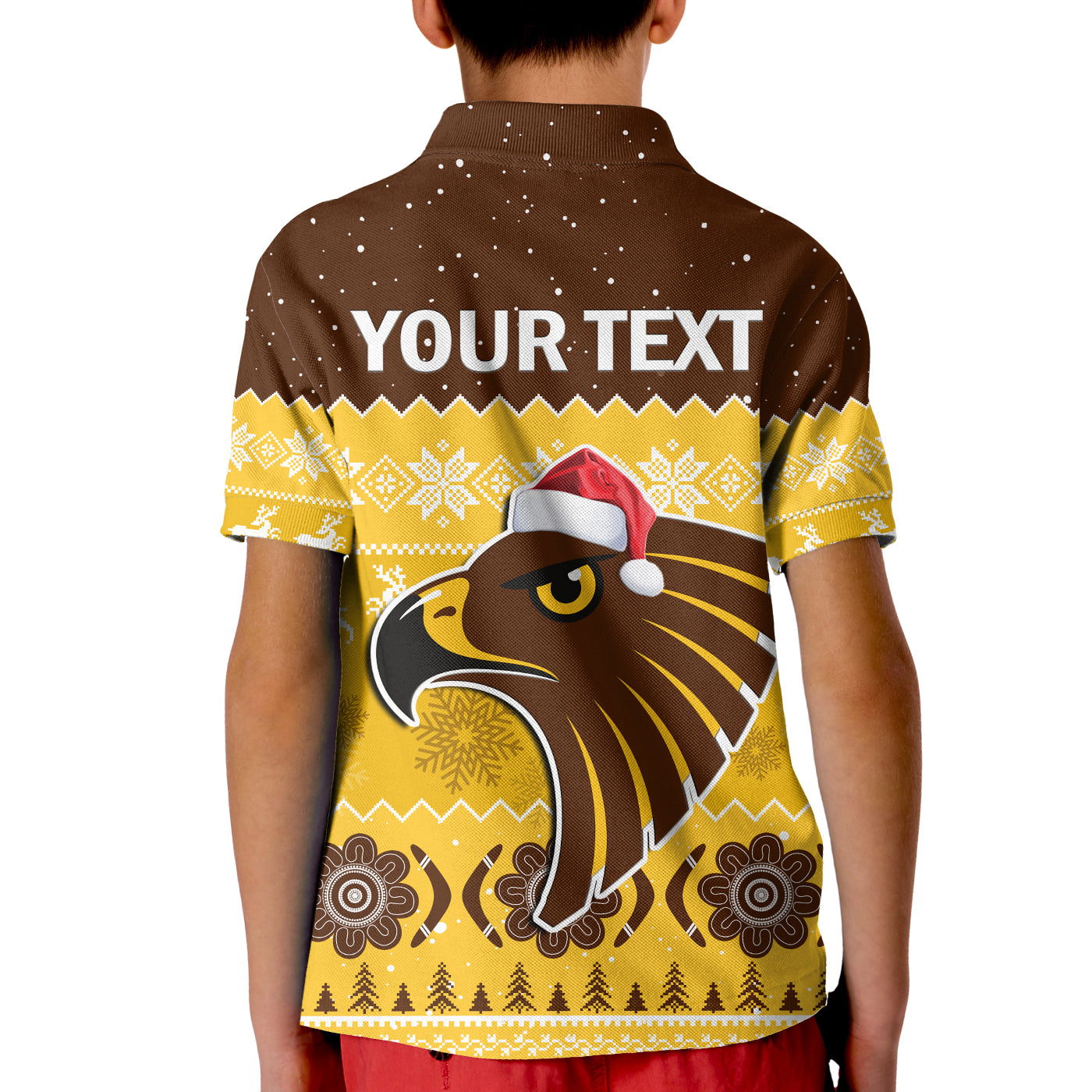 custom-personalised-hawthorn-football-polo-shirt-hawks-indigenous-merry-christmas