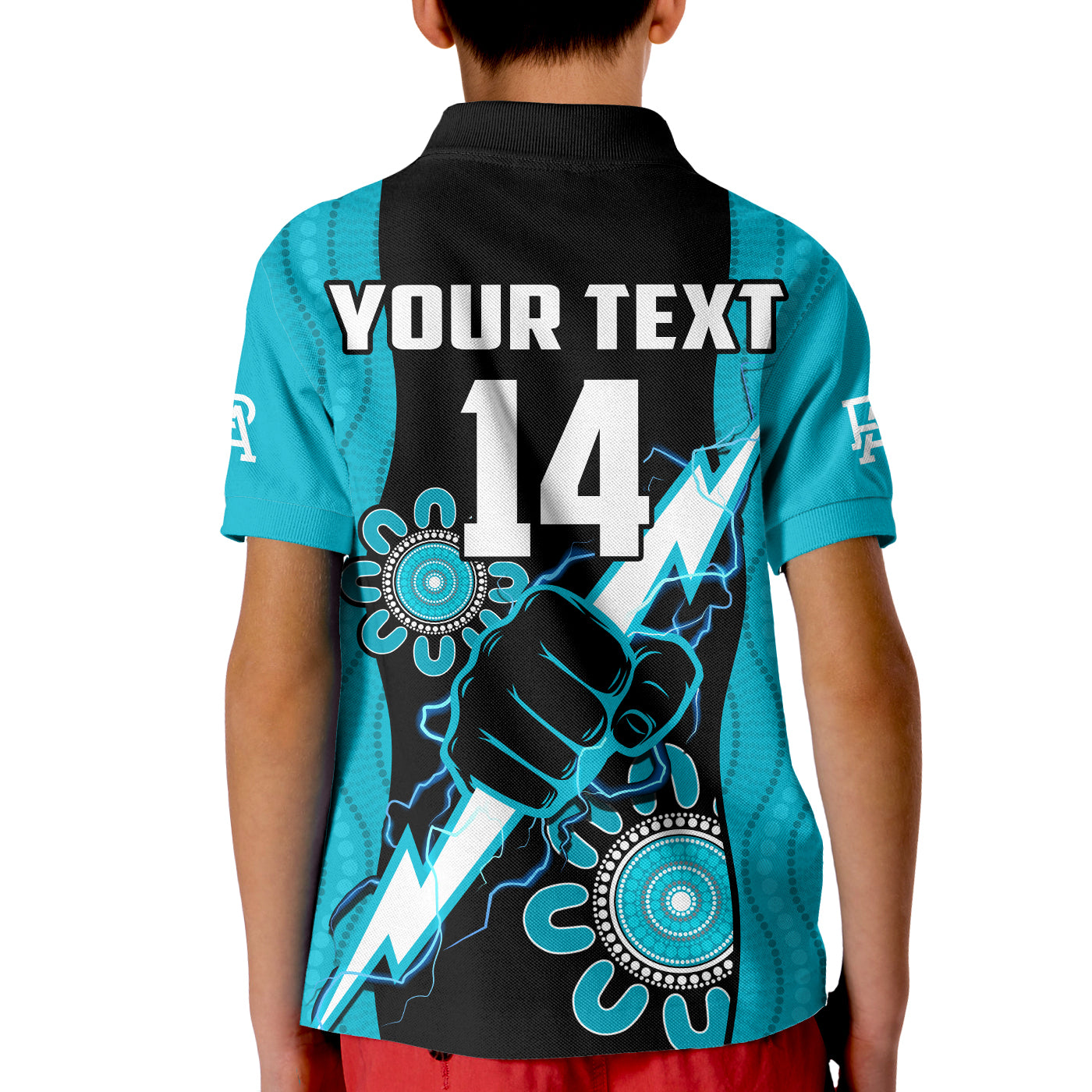 custom-text-and-number-port-adelaide-football-polo-shirt-power-thunder-hand-mix-aboriginal-dynamic