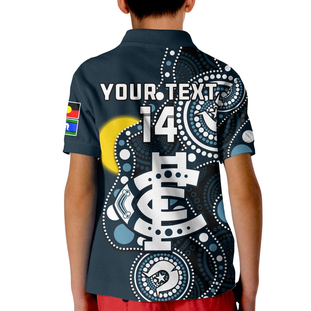 custom-text-and-number-carlton-football-naidoc-2023-polo-shirt-kid-blues-for-our-elders-indigenous-art