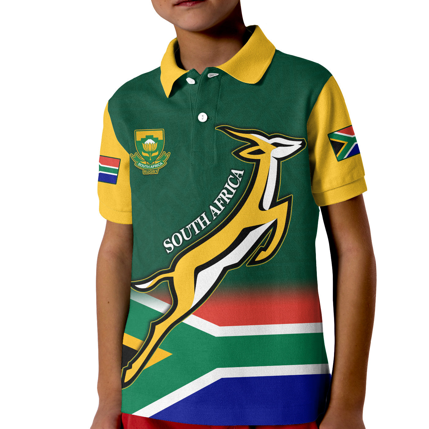 custom-personalised-south-africa-rugby-polo-shirt-kid-springboks-champion-bokke-african-pattern-go-bokke