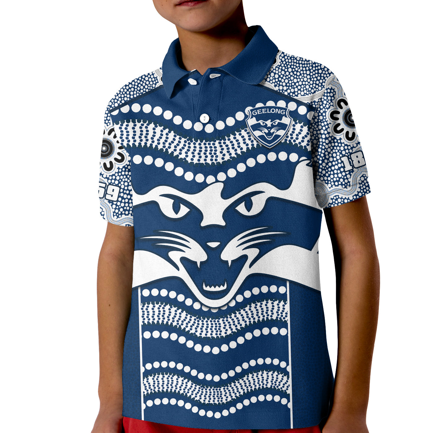 cats-football-polo-shirt-kid-geelong-1859-indigenous-sporty-version