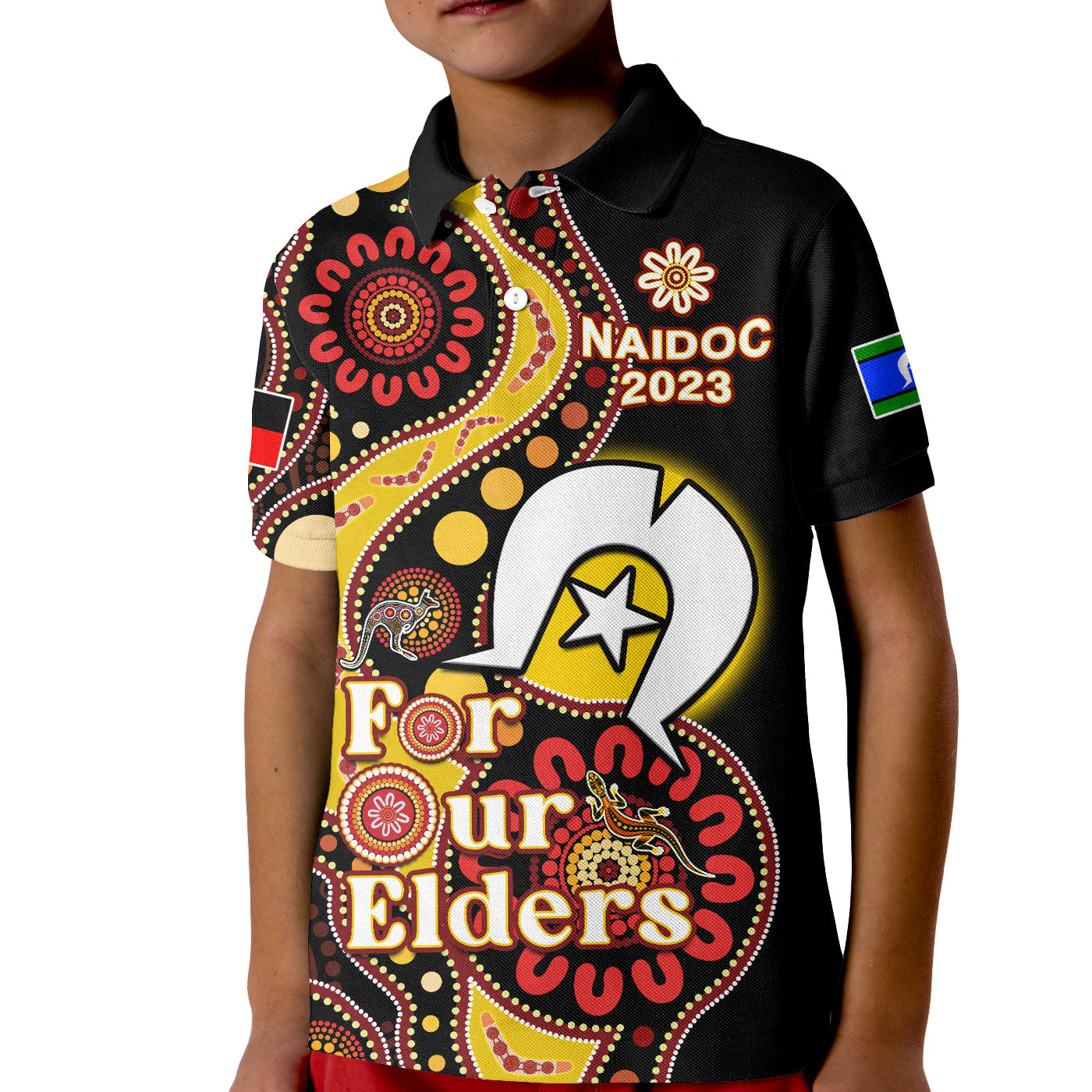 australia-naidoc-week-2023-polo-shirt-indigenous-for-our-elders