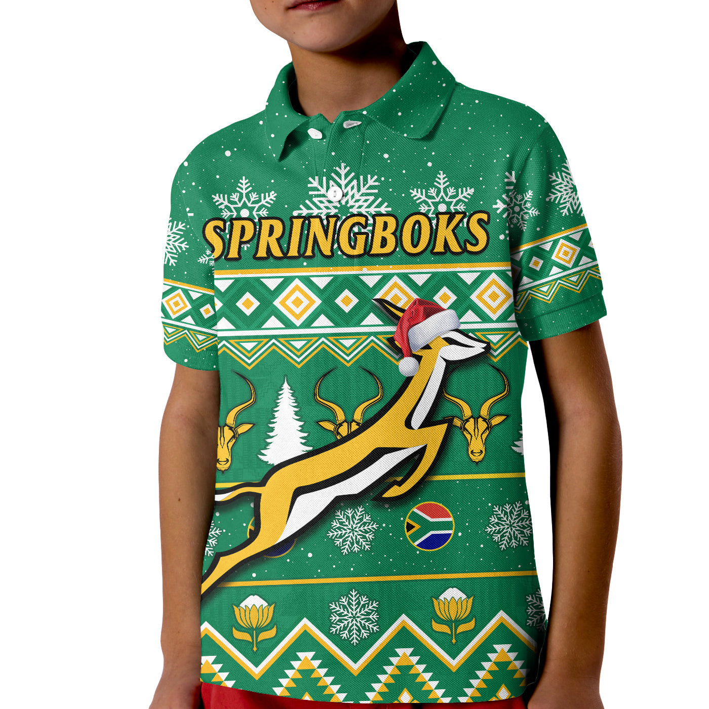 south-africa-rugby-christmas-polo-shirt-springboks-geseende-kersfees