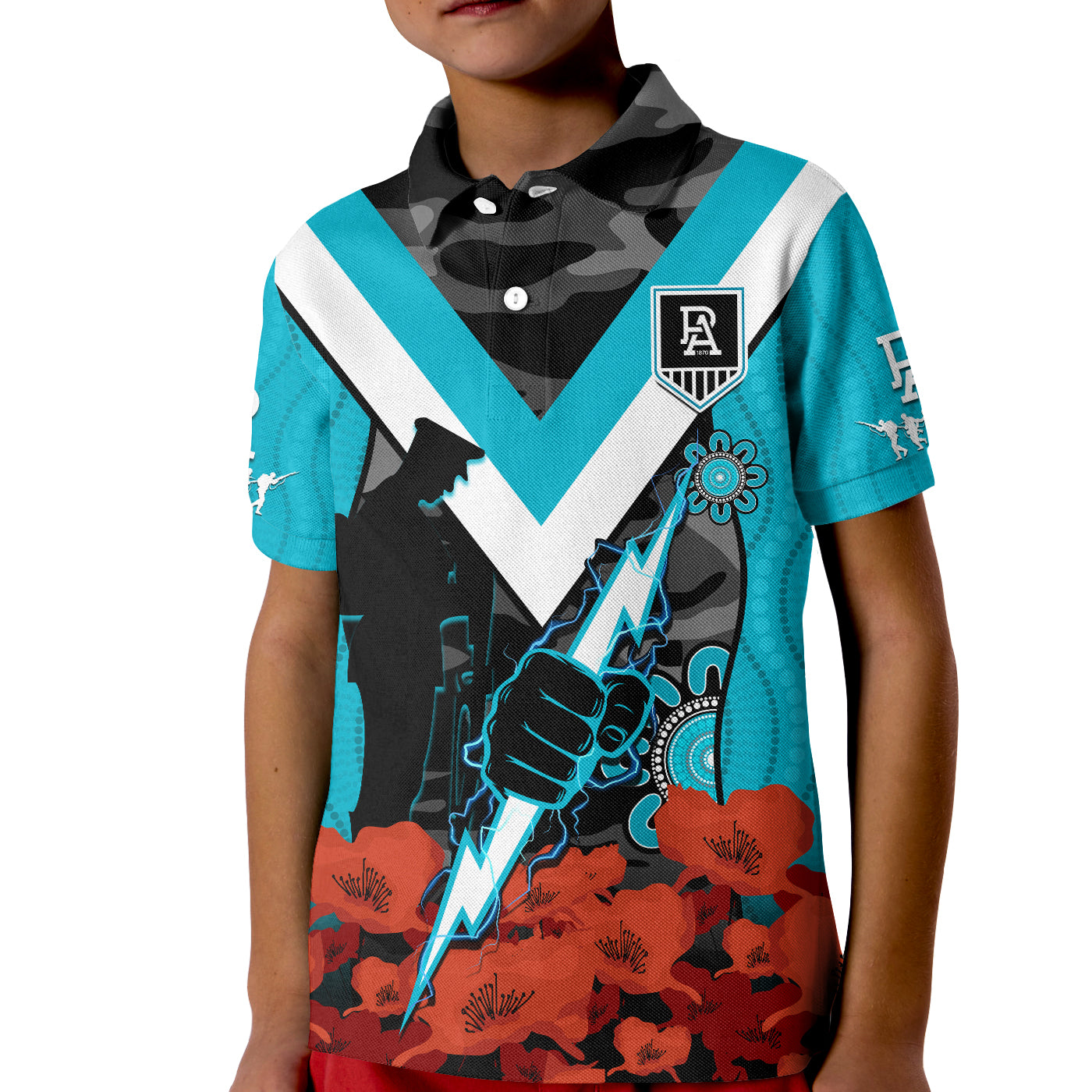 port-adelaide-football-anzac-2023-polo-shirt-power-aboriginal-mix-poppy-camouflage