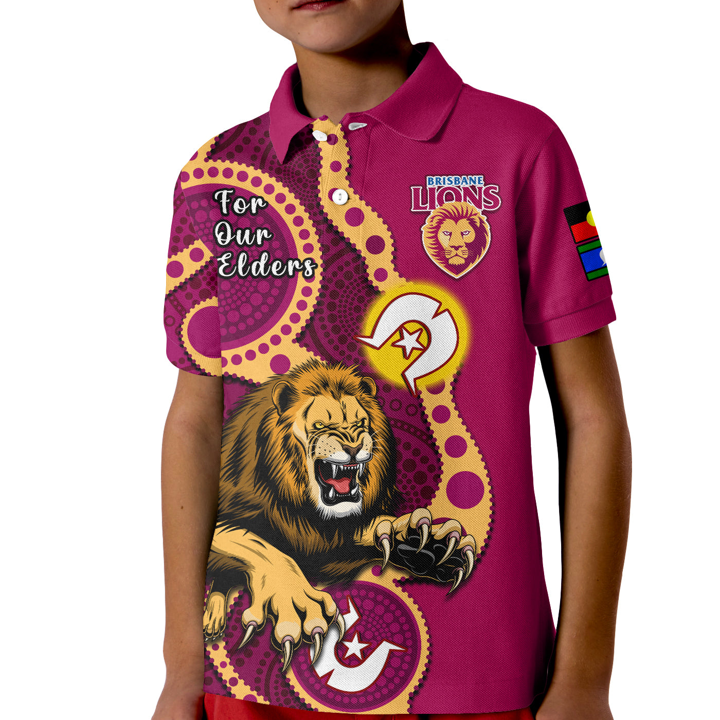 brisbane-lions-football-naidoc-2023-polo-shirt-for-our-elders-indigenous-art