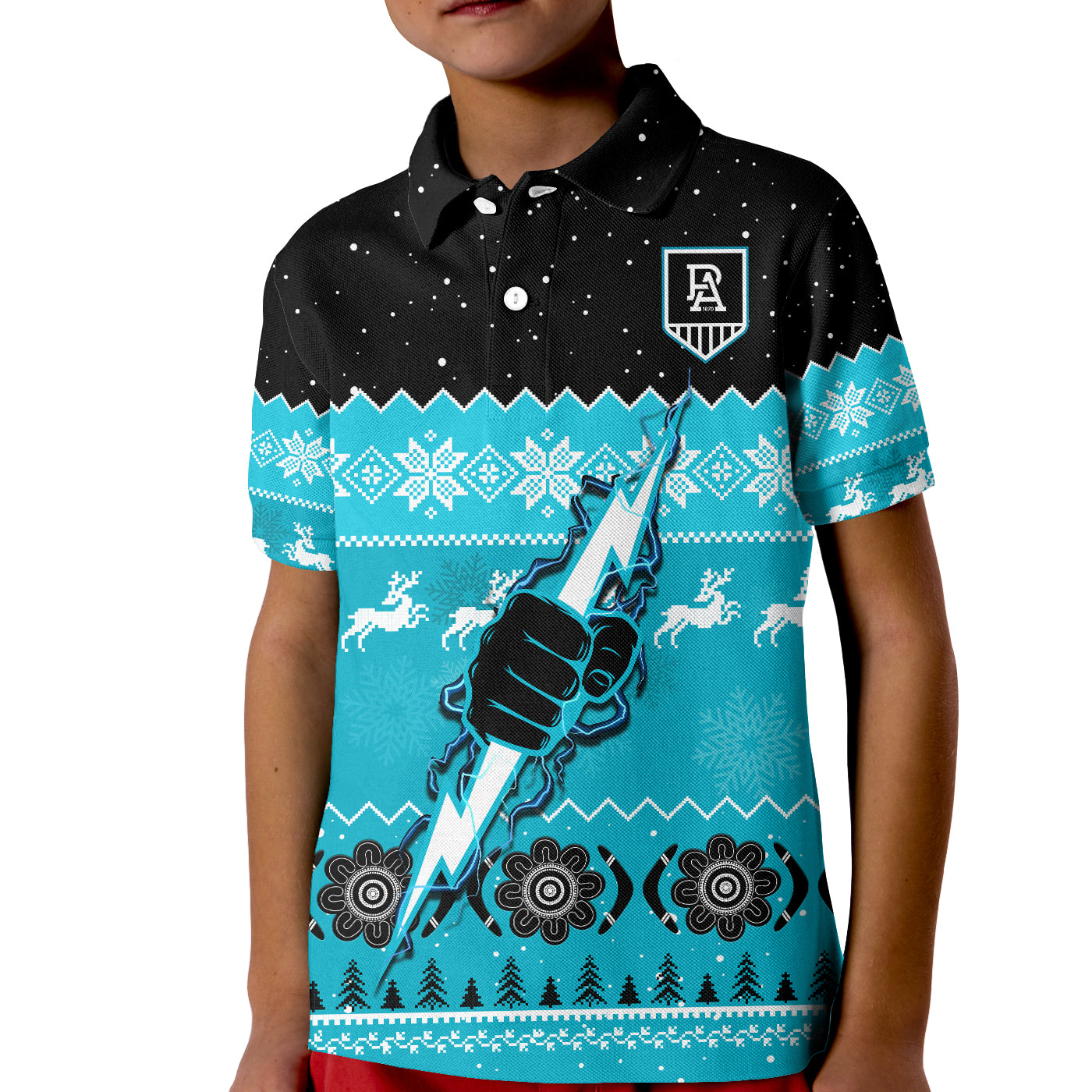 port-adelaide-football-polo-shirt-kid-magentas-indigenous-merry-christmas