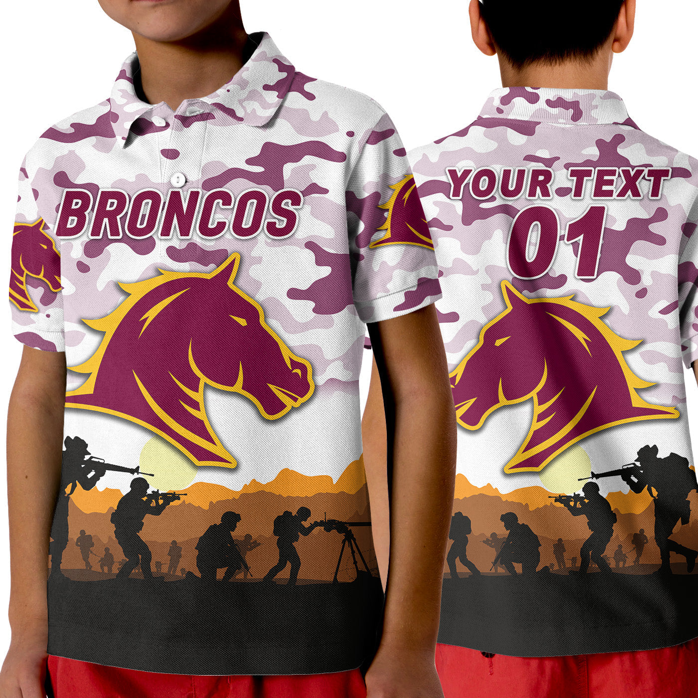 custom-personalised-broncos-anzac-polo-shirt-simple-style-white