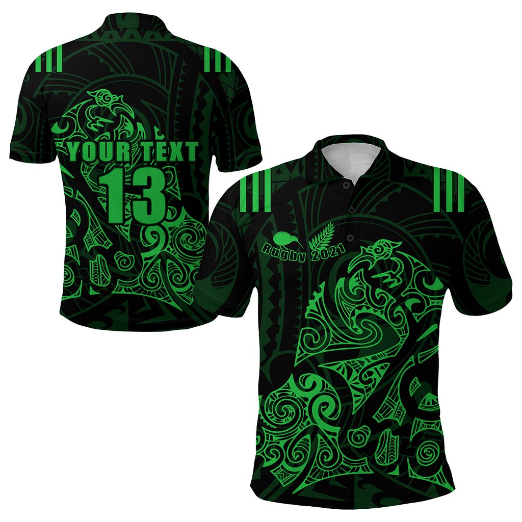 custom-personalised-aotearoa-super-rugby-polo-shirt-maori-kiwi-green-custom-text-and-number