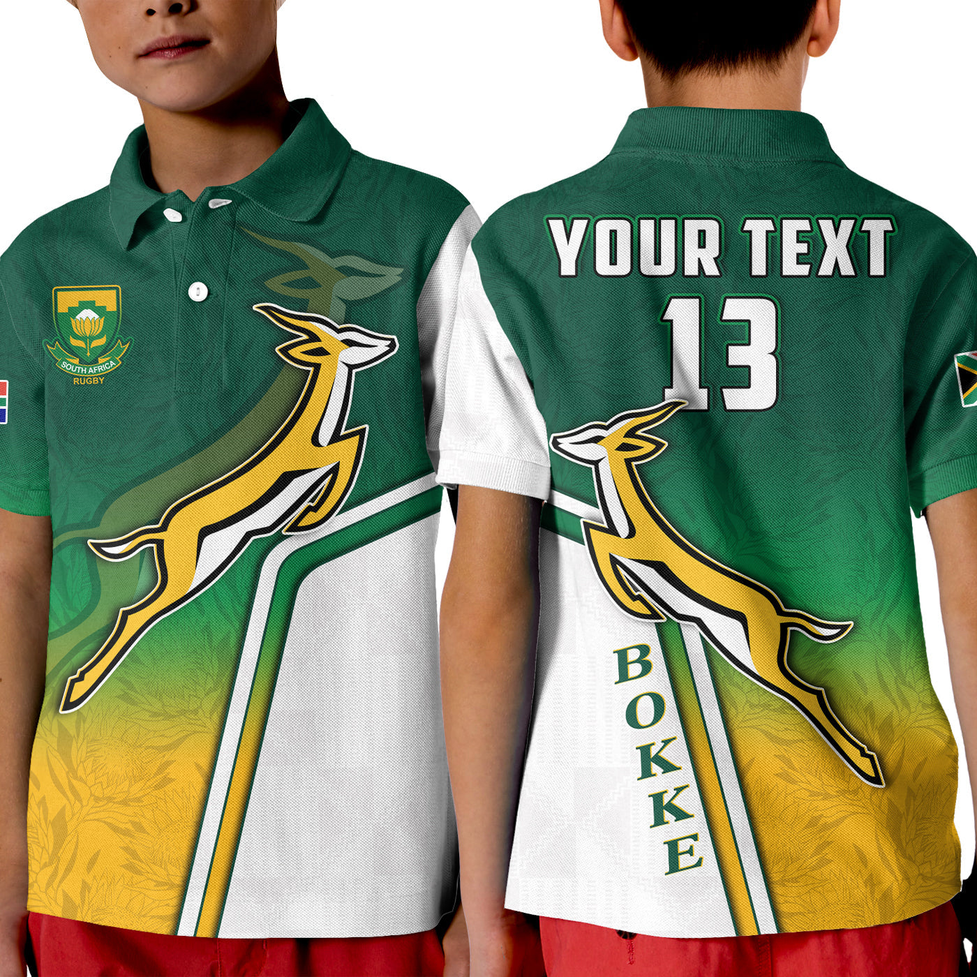 custom-text-and-number-south-africa-rugby-polo-shirt-protea-flower-springboks-go-bokke