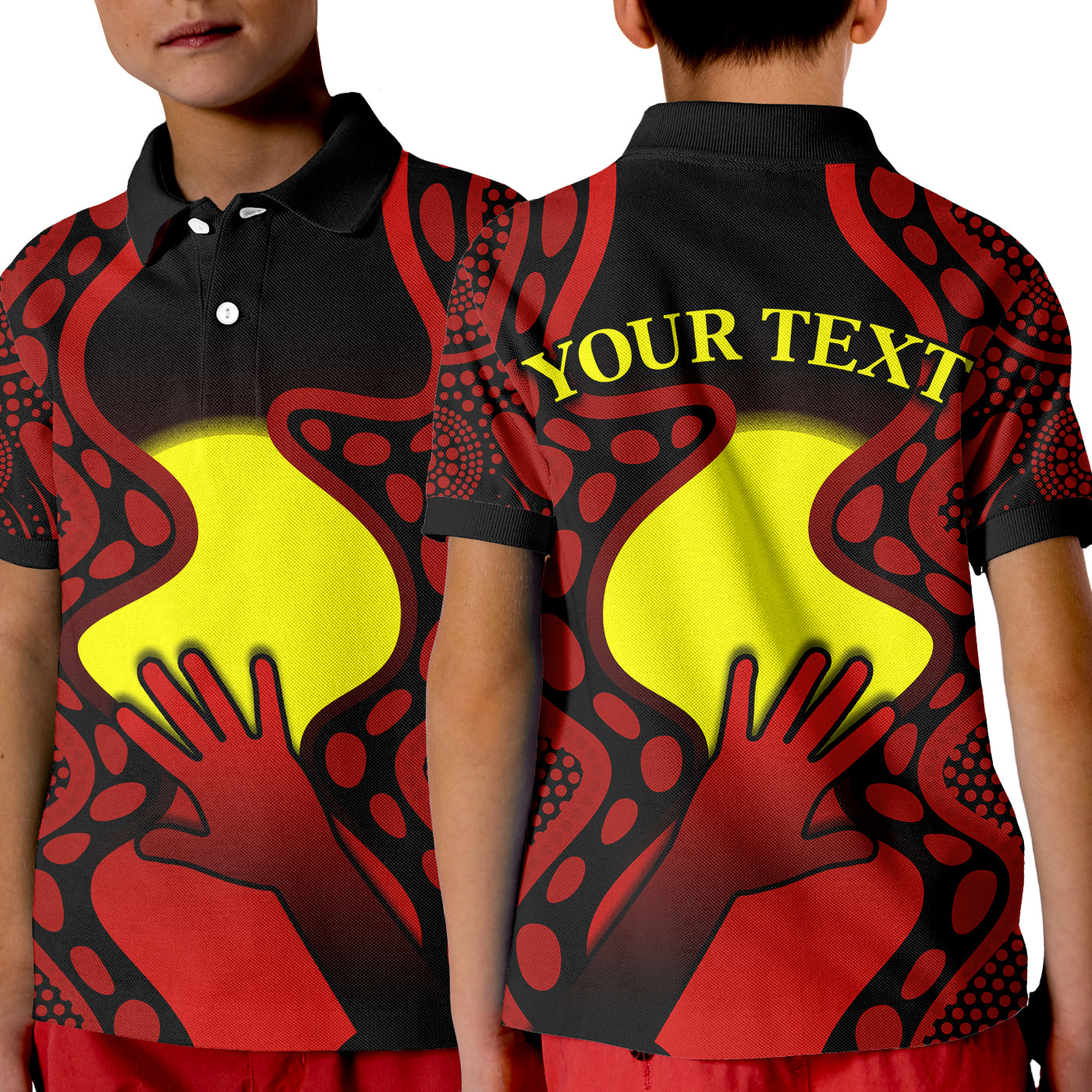 custom-personalised-aboriginal-australians-polo-shirt-kid-simple-but-significant