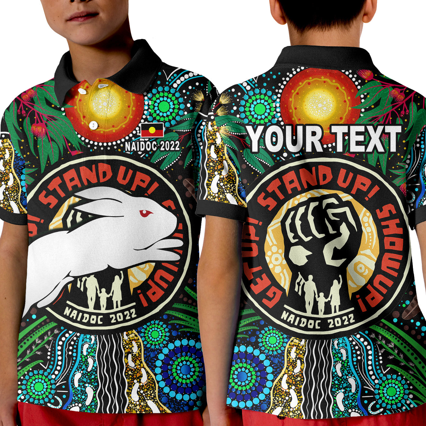 custom-personalised-rabbitohs-naidoc-week-2022-polo-shirt-kid-aboriginal-get-up