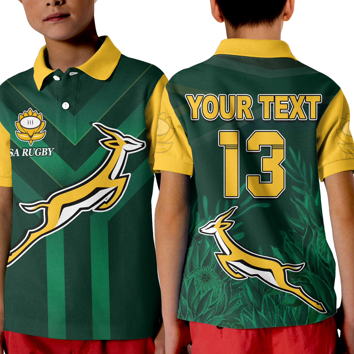 custom-text-and-number-south-africa-rugby-polo-shirt-springboks-king-protea-go-bokke