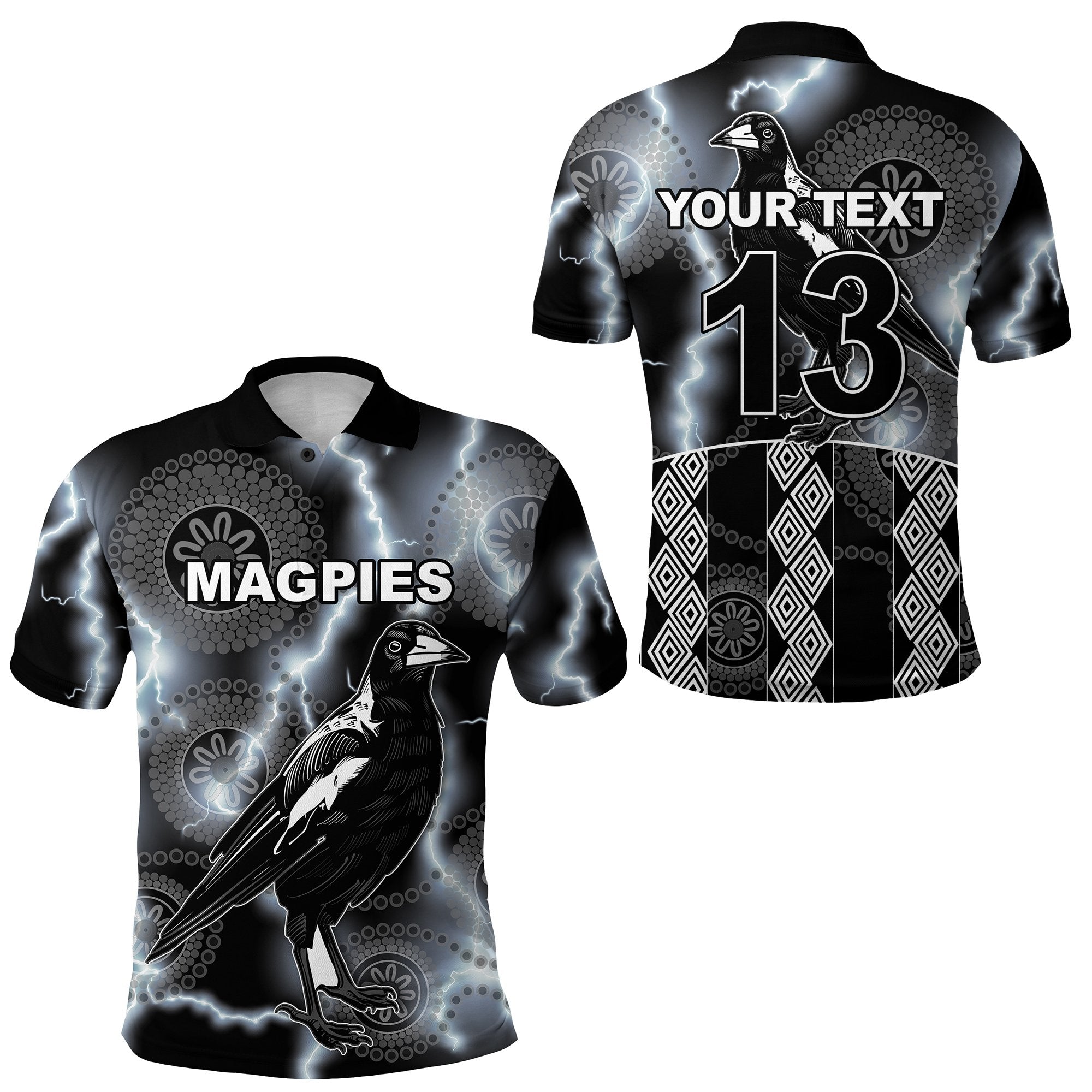 custom-personalised-magpies-flash-newest-polo-shirt-collingwood-style-custom-text-and-number