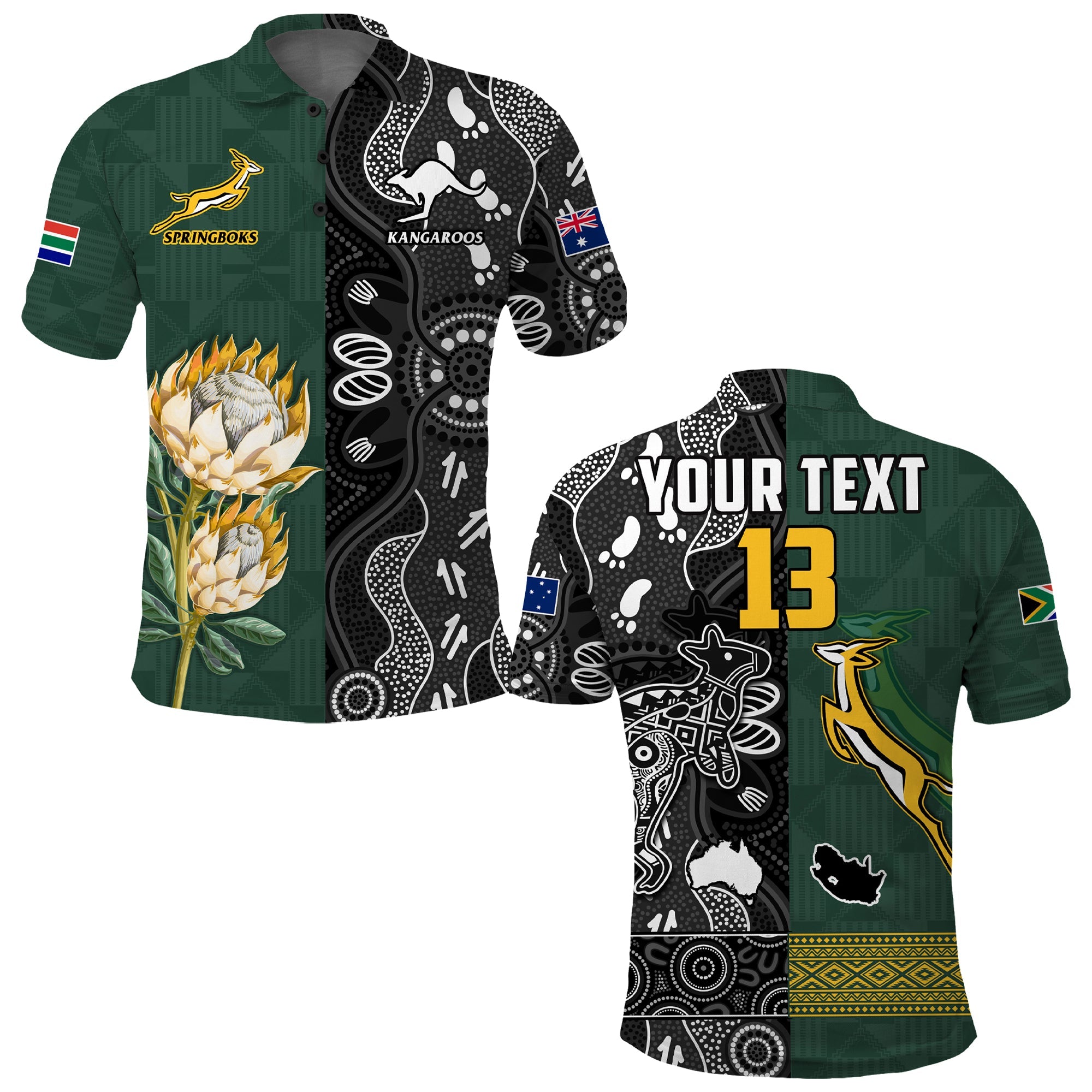 custom-text-and-number-south-africa-and-australia-rugby-polo-shirt-go-springboks-vs-kangaroos