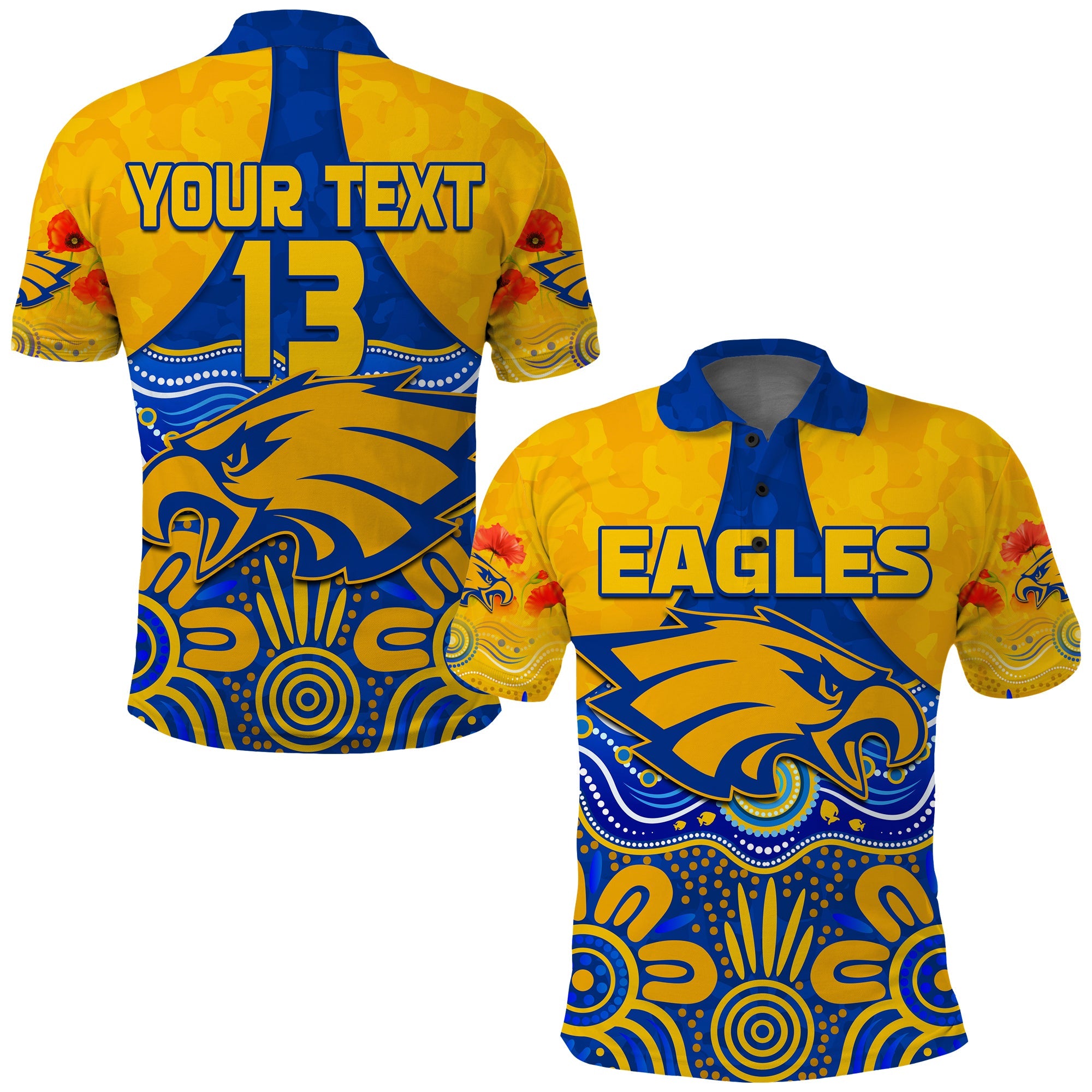 custom-text-and-number-eagles-anzac-2022-polo-shirt-west-coast-aboriginal-remember-them