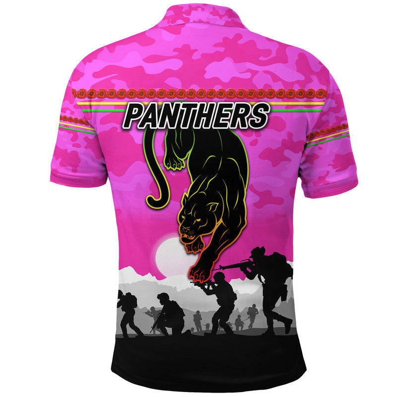 panthers-anzac-polo-shirt-simple-style-pink