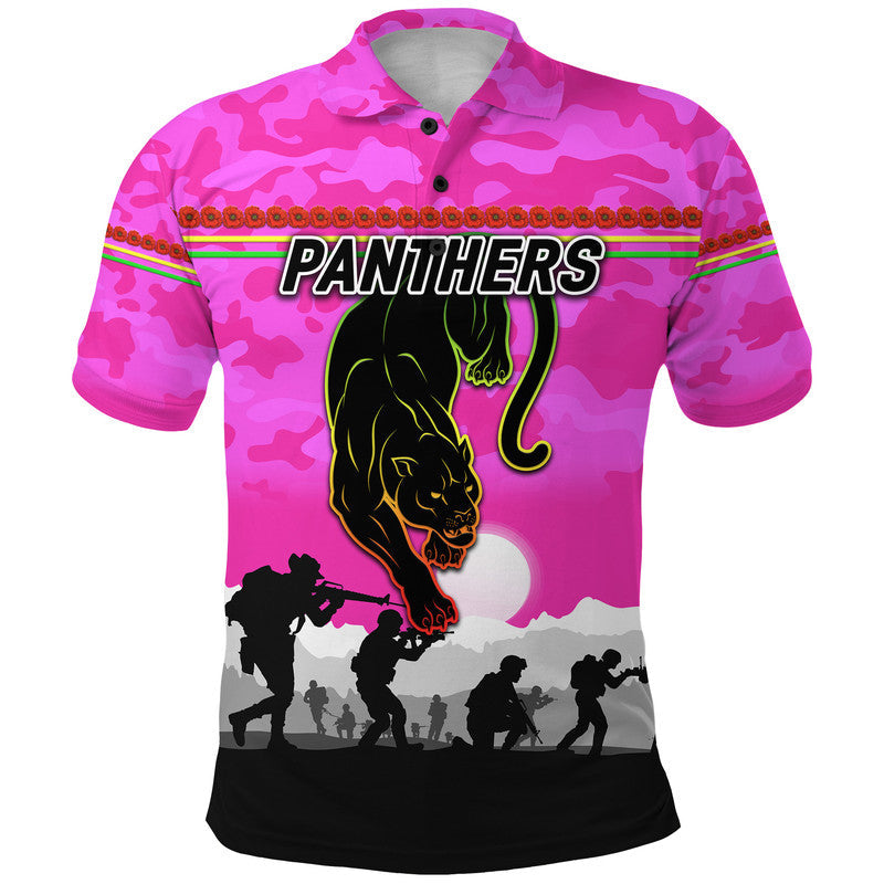 panthers-anzac-polo-shirt-simple-style-pink