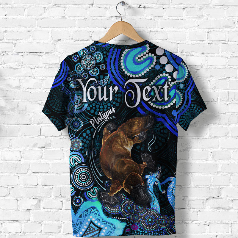 custom-personalised-australian-astrology-t-shirt-pisces-platypus-zodiac-aboriginal-vibes-blue