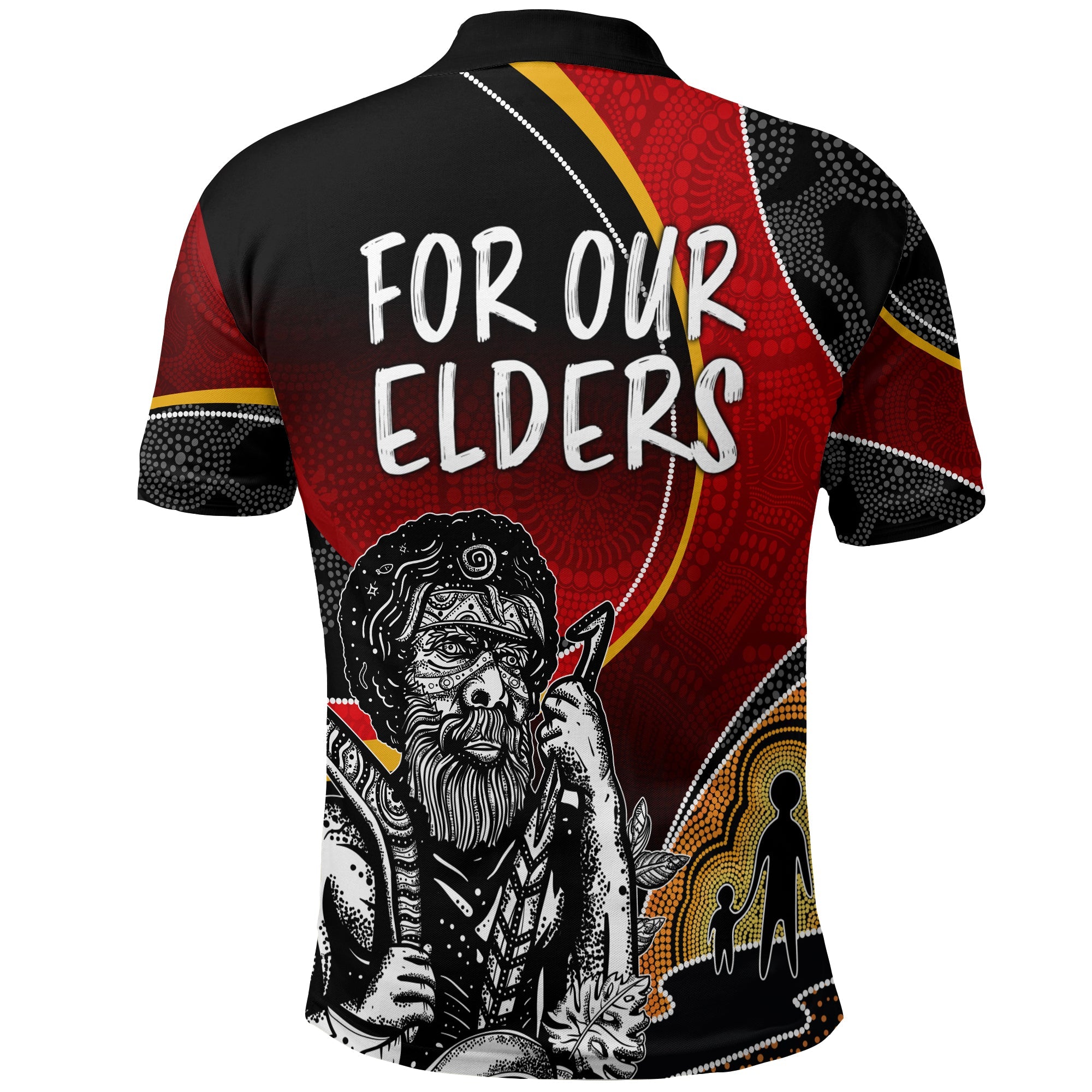 naidoc-week-2023-polo-shirt-aboriginal-art-for-our-elders